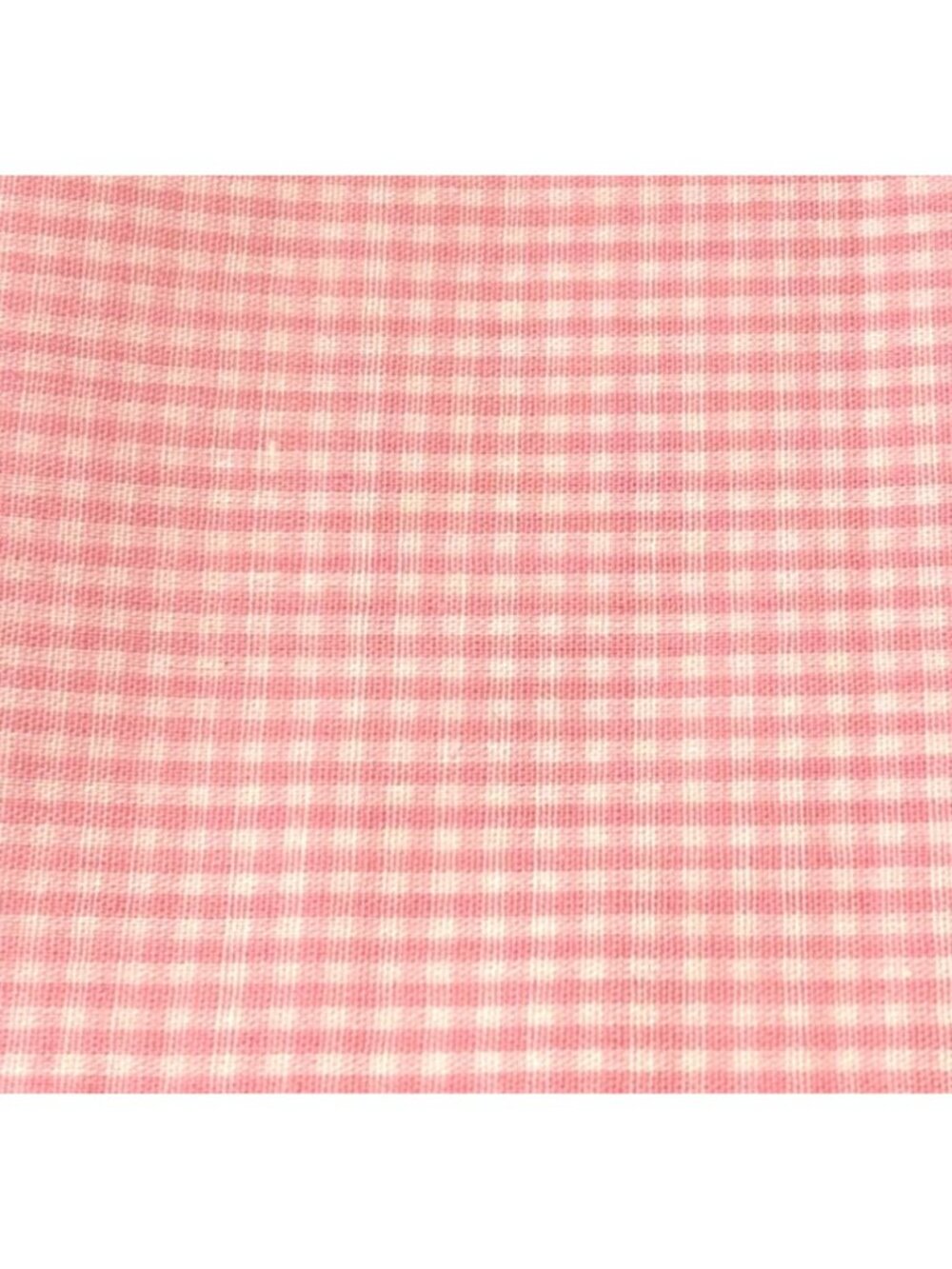 Pink Gingham Cotton Fabric Fat Quarter 18x22" Quilting Crafts Sewing Projects